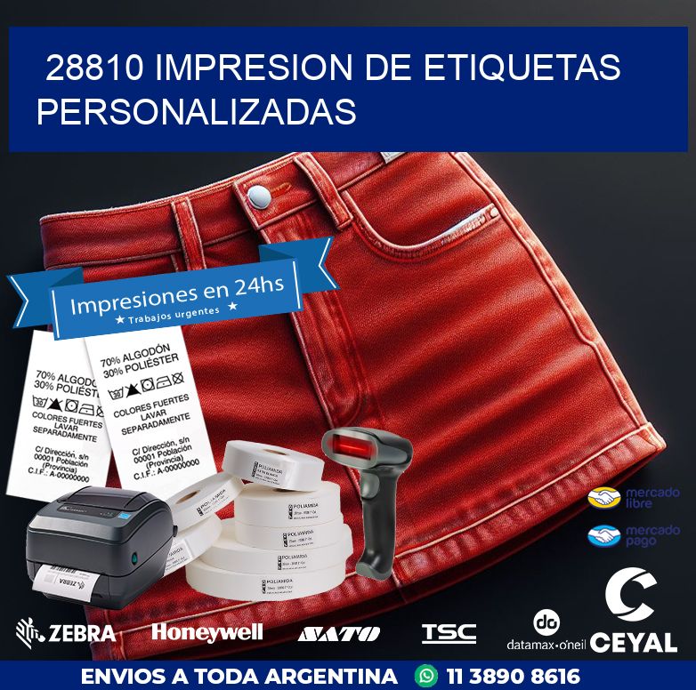 28810 IMPRESION DE ETIQUETAS PERSONALIZADAS