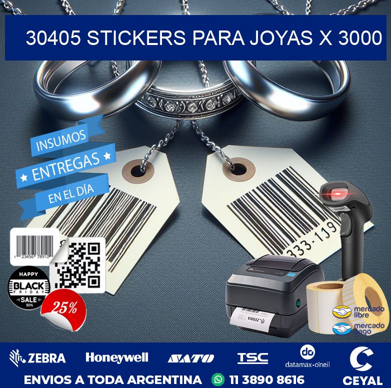 30405 STICKERS PARA JOYAS X 3000