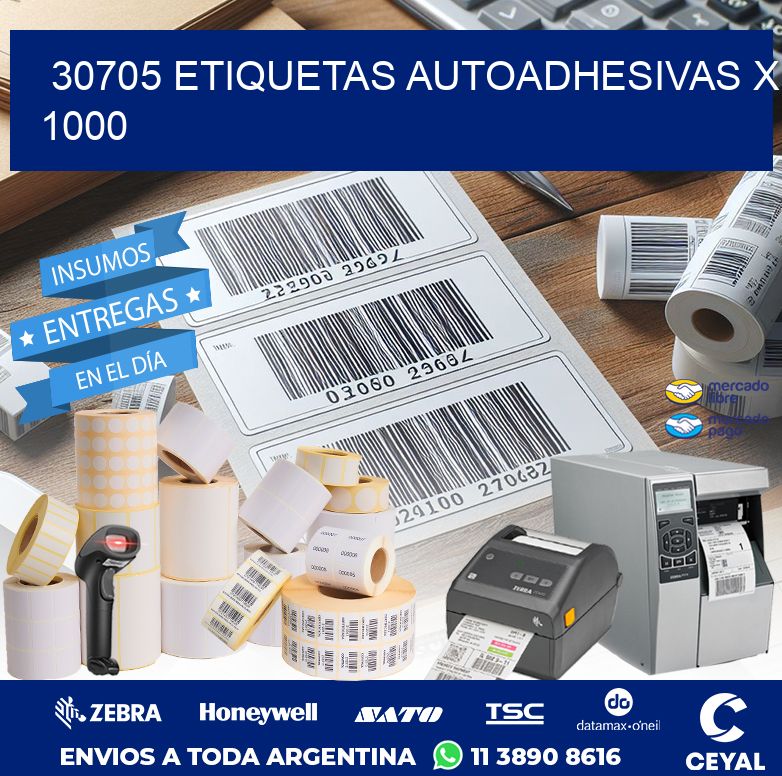 30705 ETIQUETAS AUTOADHESIVAS X 1000