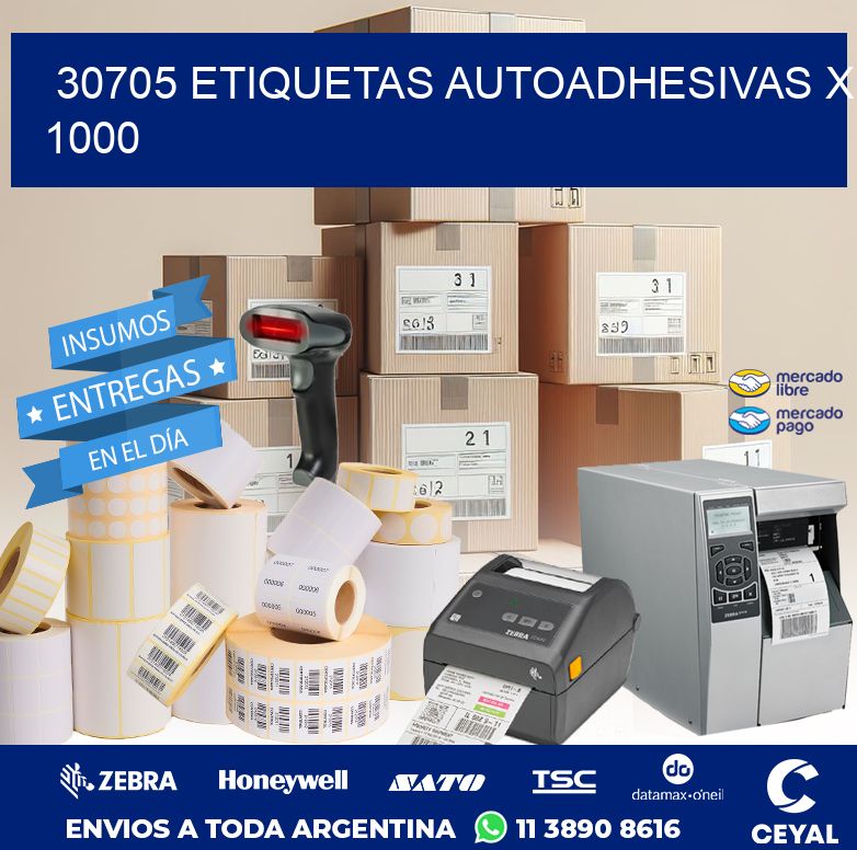30705 ETIQUETAS AUTOADHESIVAS X 1000