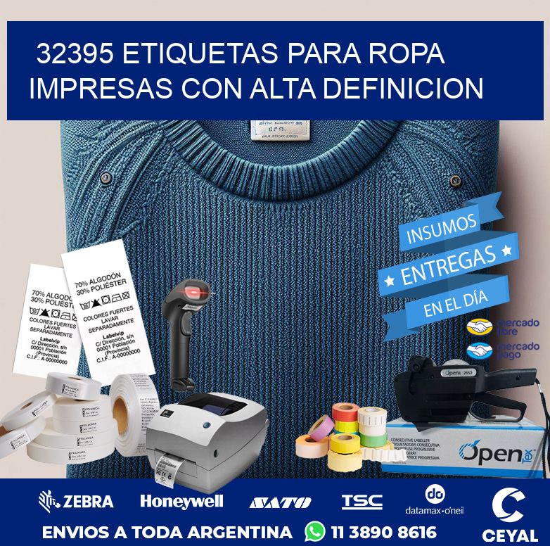 32395 ETIQUETAS PARA ROPA IMPRESAS CON ALTA DEFINICION