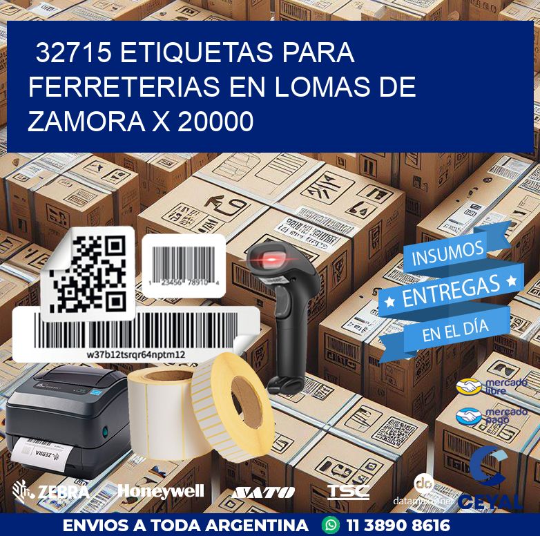 32715 ETIQUETAS PARA FERRETERIAS EN LOMAS DE ZAMORA X 20000