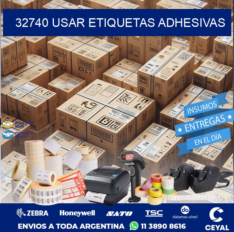 32740 USAR ETIQUETAS ADHESIVAS
