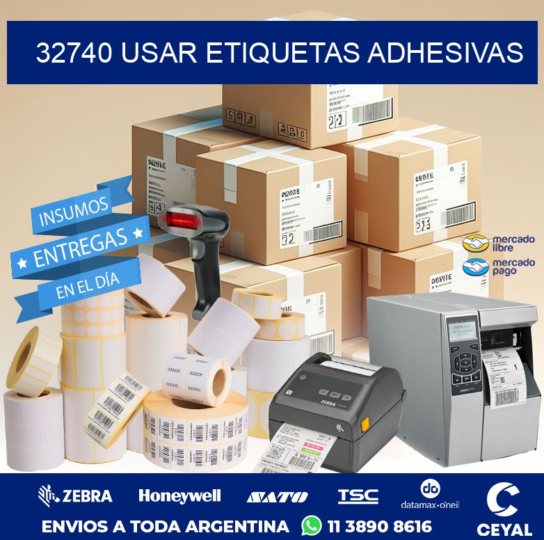 32740 USAR ETIQUETAS ADHESIVAS