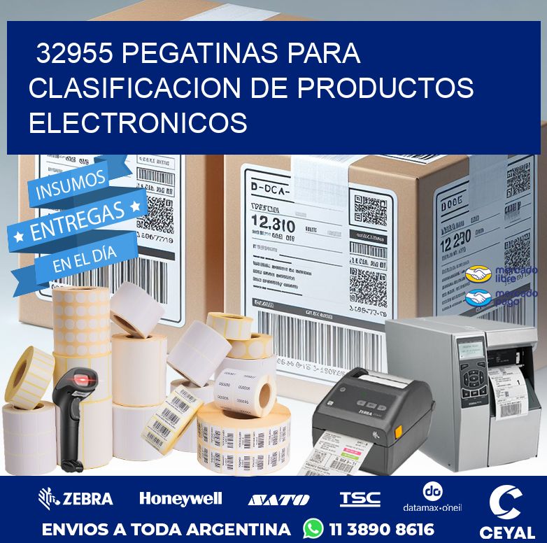 32955 PEGATINAS PARA CLASIFICACION DE PRODUCTOS ELECTRONICOS