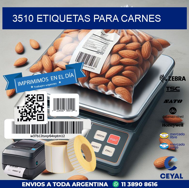 3510 ETIQUETAS PARA CARNES