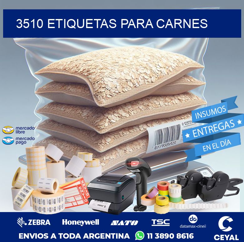 3510 ETIQUETAS PARA CARNES