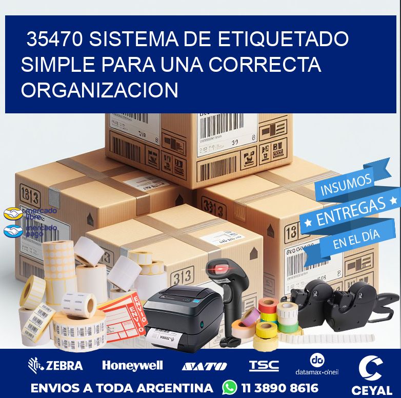 35470 SISTEMA DE ETIQUETADO SIMPLE PARA UNA CORRECTA ORGANIZACION