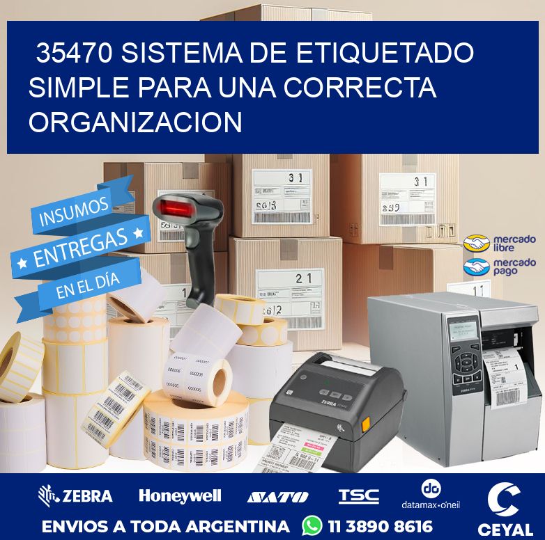 35470 SISTEMA DE ETIQUETADO SIMPLE PARA UNA CORRECTA ORGANIZACION