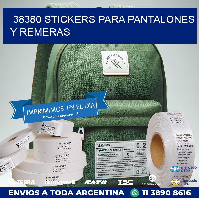 38380 STICKERS PARA PANTALONES Y REMERAS