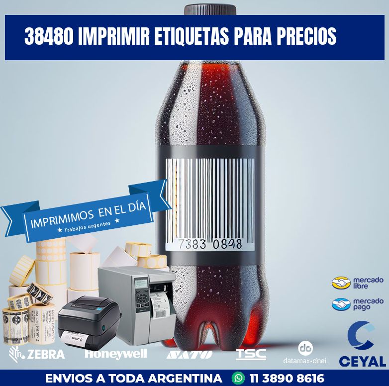 38480 IMPRIMIR ETIQUETAS PARA PRECIOS