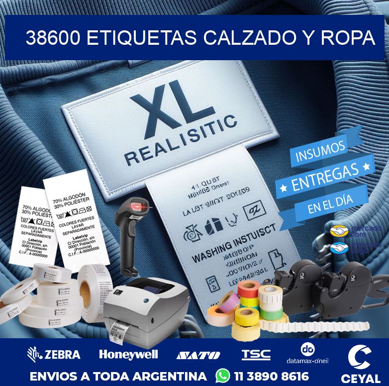 38600 ETIQUETAS CALZADO Y ROPA