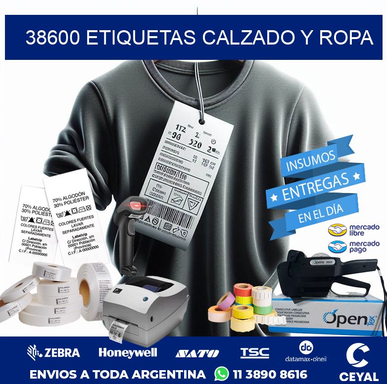 38600 ETIQUETAS CALZADO Y ROPA