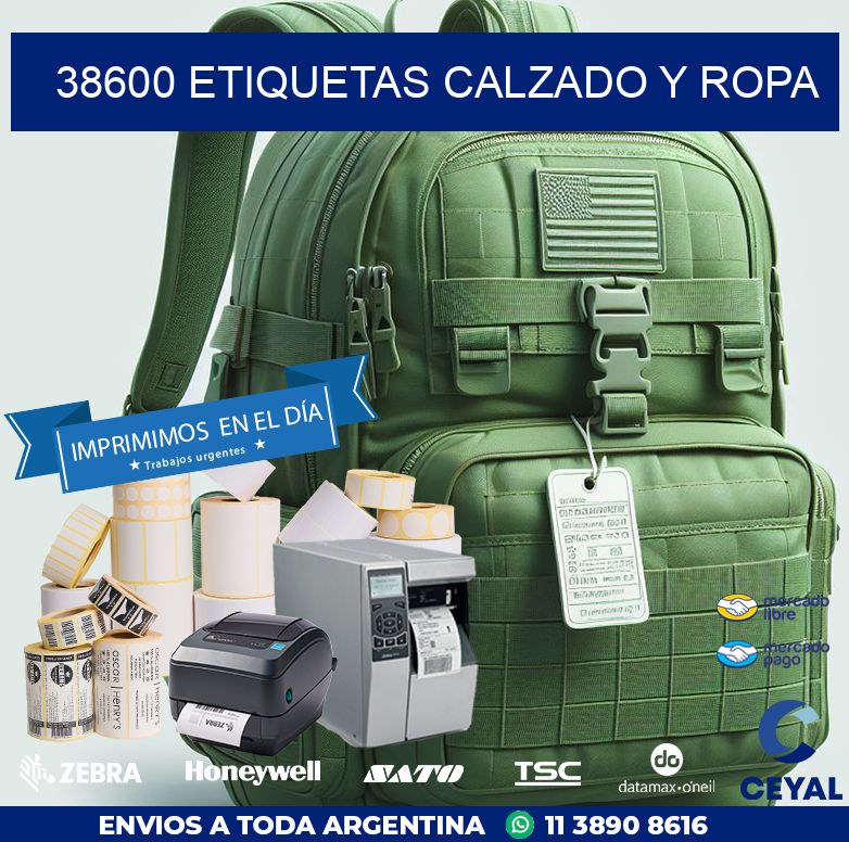 38600 ETIQUETAS CALZADO Y ROPA