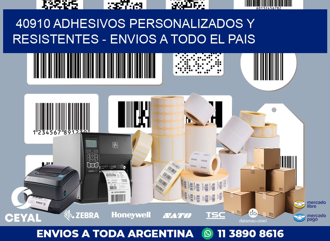 40910 ADHESIVOS PERSONALIZADOS Y RESISTENTES - ENVIOS A TODO EL PAIS