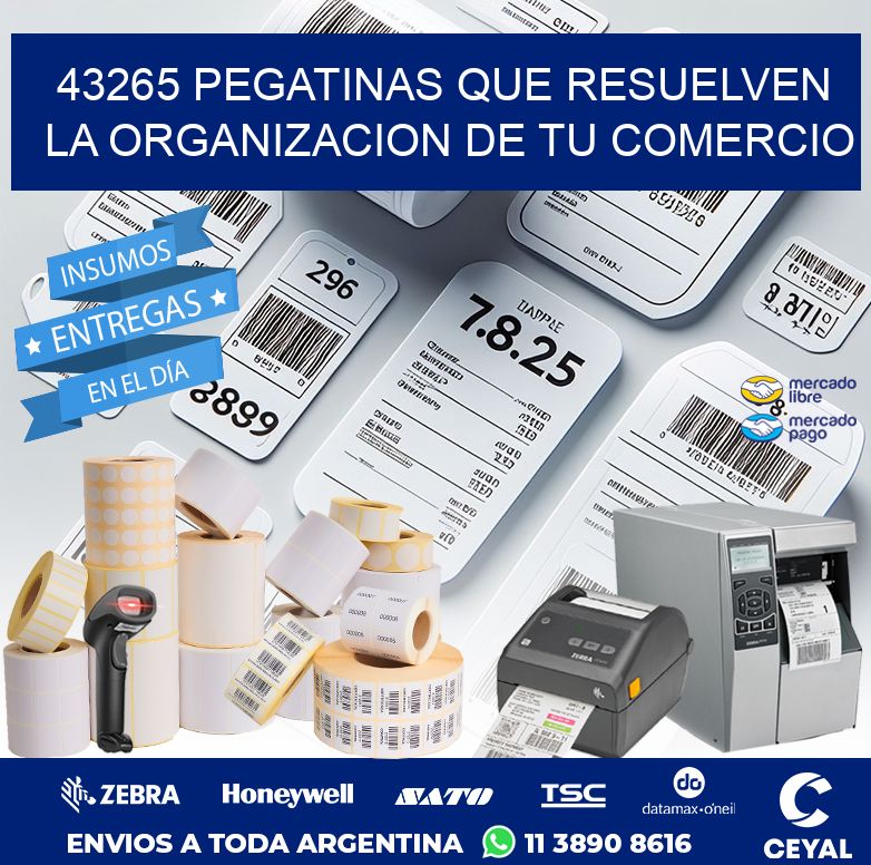 43265 PEGATINAS QUE RESUELVEN LA ORGANIZACION DE TU COMERCIO