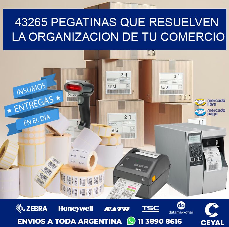 43265 PEGATINAS QUE RESUELVEN LA ORGANIZACION DE TU COMERCIO