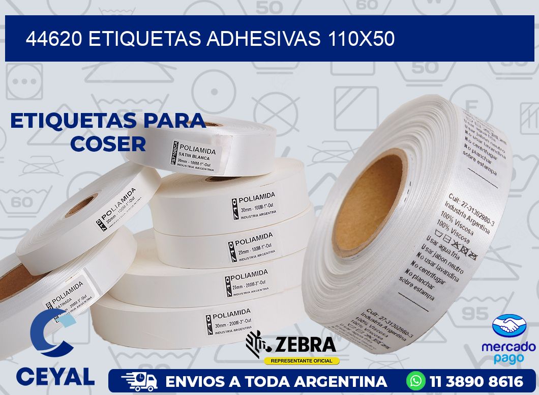 44620 ETIQUETAS ADHESIVAS 110X50