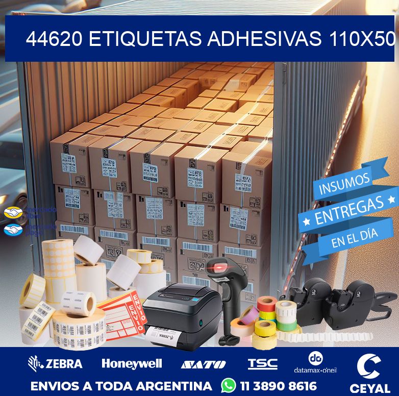 44620 ETIQUETAS ADHESIVAS 110X50