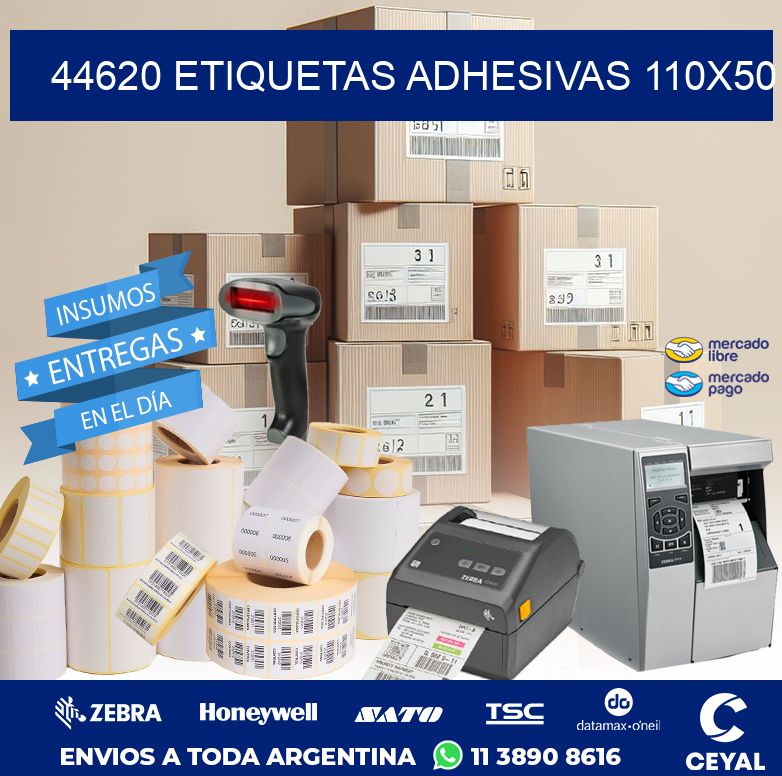 44620 ETIQUETAS ADHESIVAS 110X50