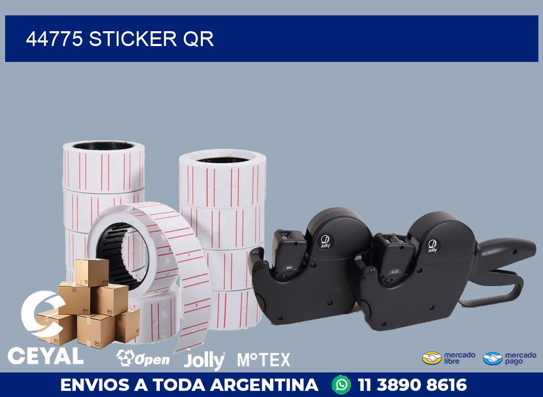 44775 STICKER QR