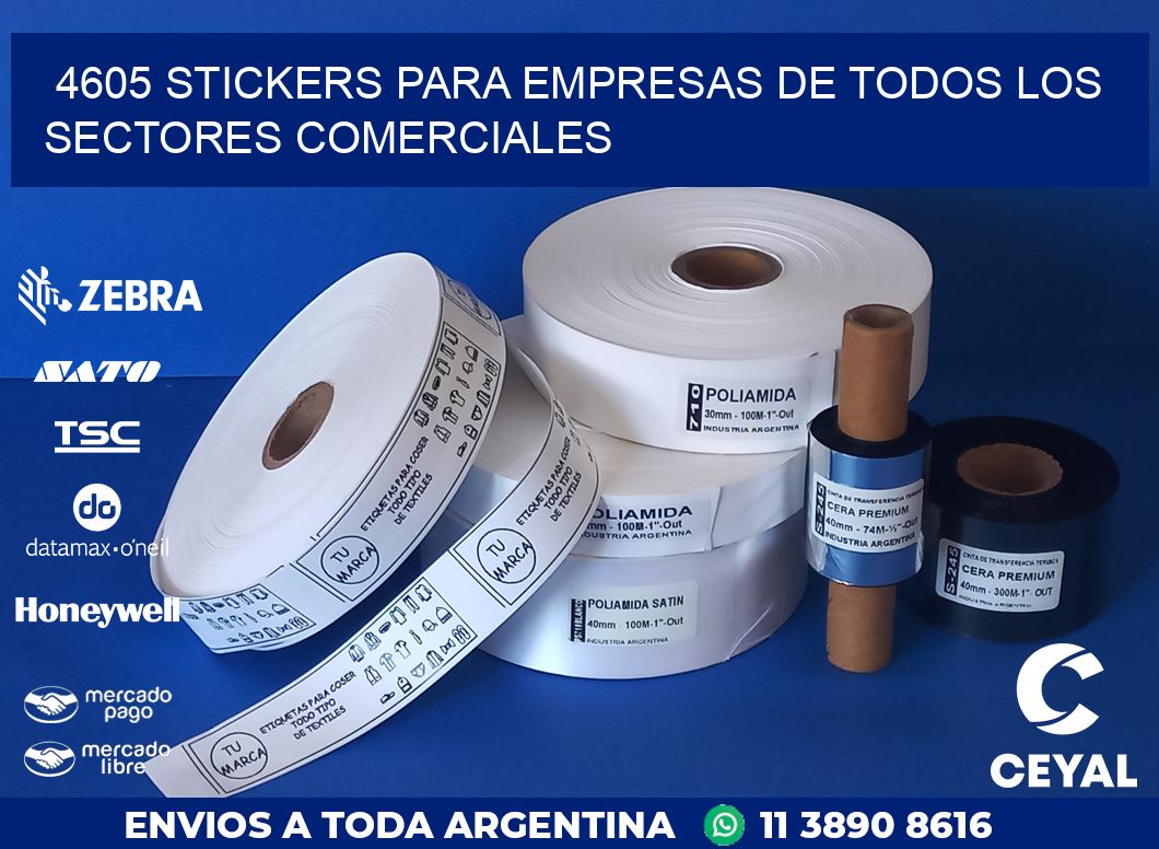 4605 STICKERS PARA EMPRESAS DE TODOS LOS SECTORES COMERCIALES
