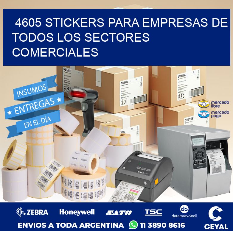 4605 STICKERS PARA EMPRESAS DE TODOS LOS SECTORES COMERCIALES