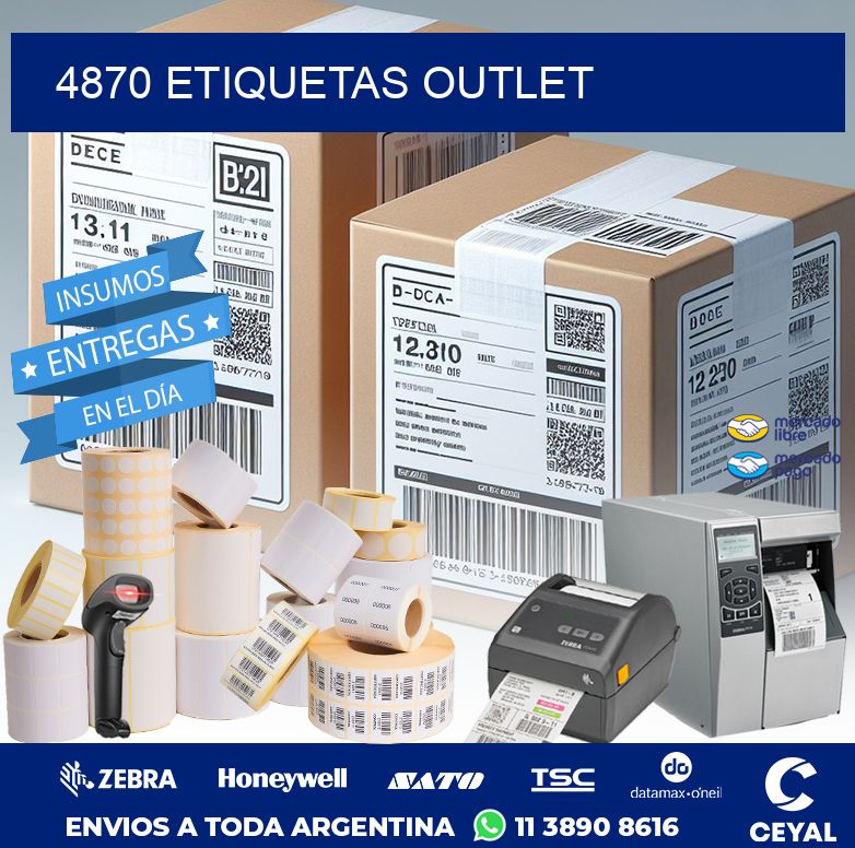 4870 ETIQUETAS OUTLET