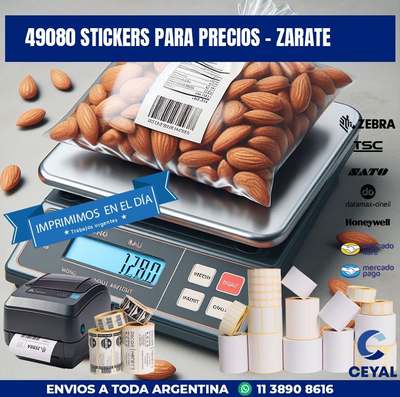 49080 STICKERS PARA PRECIOS - ZARATE