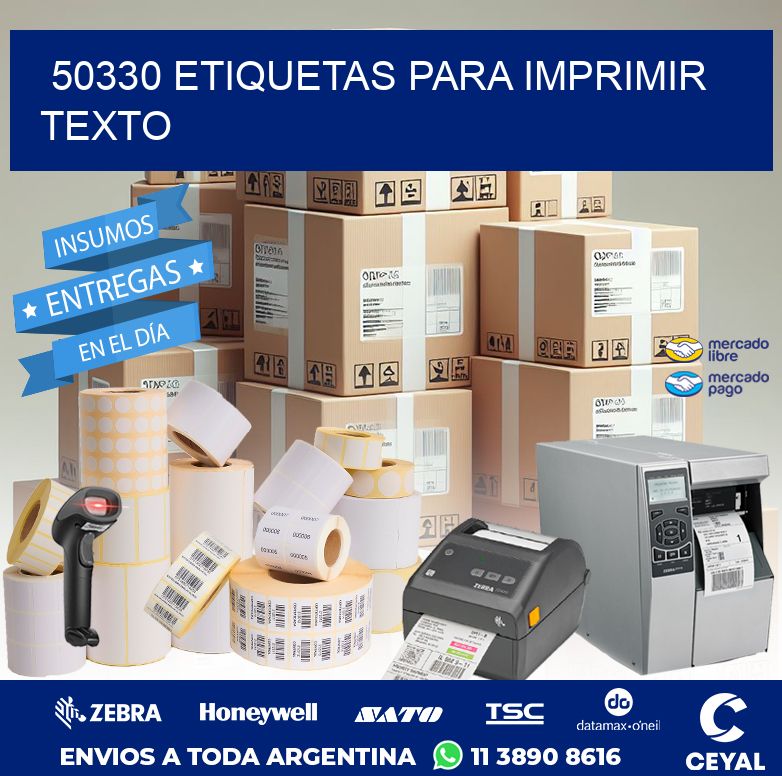 50330 ETIQUETAS PARA IMPRIMIR TEXTO