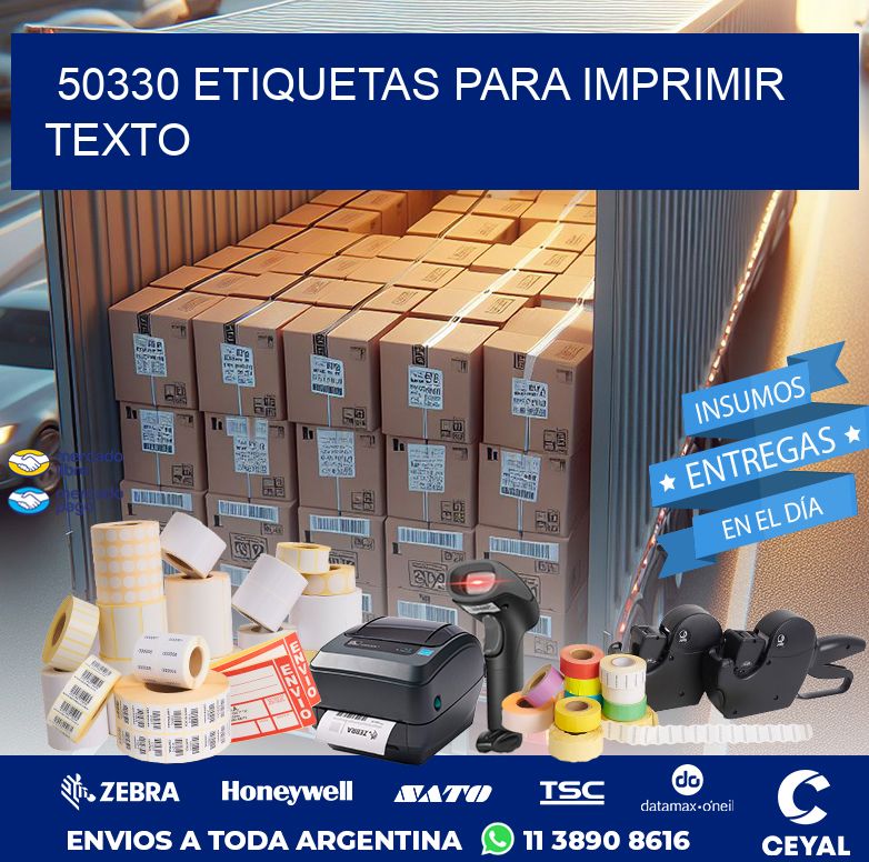 50330 ETIQUETAS PARA IMPRIMIR TEXTO