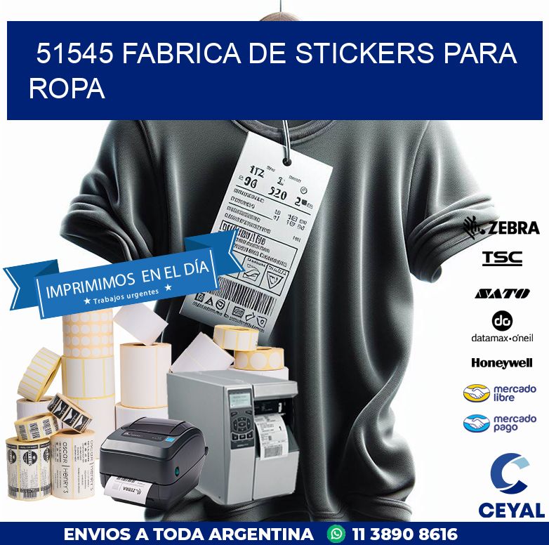 51545 FABRICA DE STICKERS PARA ROPA