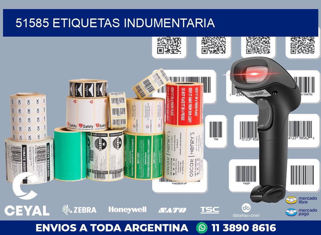 51585 ETIQUETAS INDUMENTARIA