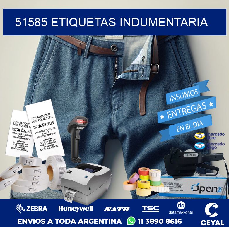 51585 ETIQUETAS INDUMENTARIA