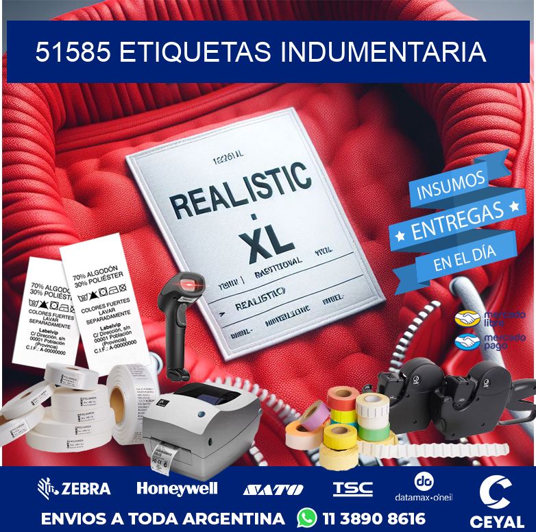 51585 ETIQUETAS INDUMENTARIA