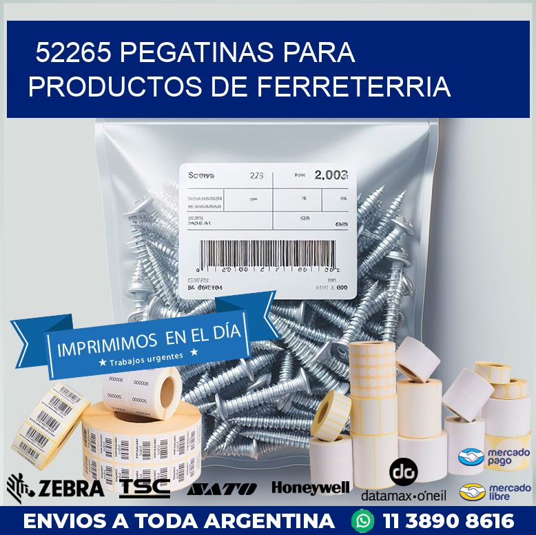 52265 PEGATINAS PARA PRODUCTOS DE FERRETERRIA