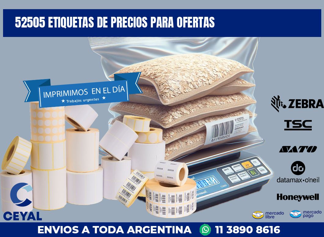 52505 ETIQUETAS DE PRECIOS PARA OFERTAS