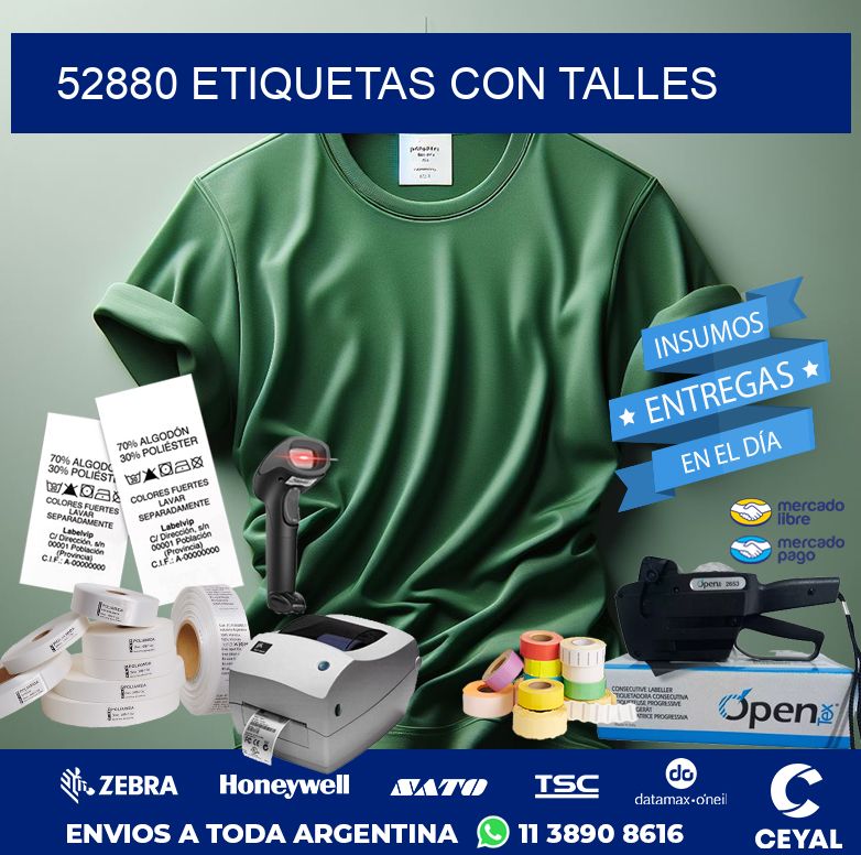 52880 ETIQUETAS CON TALLES