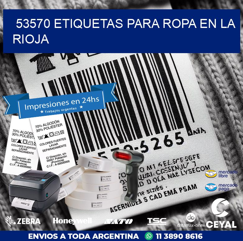 53570 ETIQUETAS PARA ROPA EN LA RIOJA