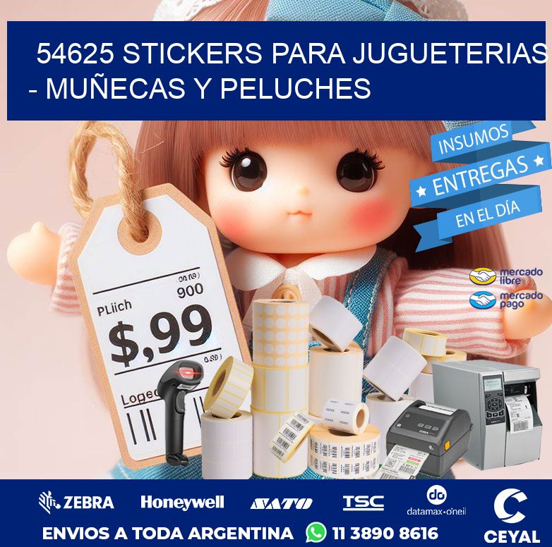 54625 STICKERS PARA JUGUETERIAS - MUÑECAS Y PELUCHES