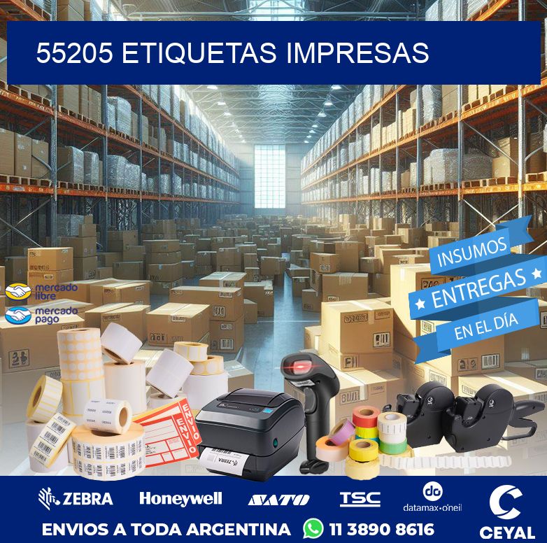 55205 ETIQUETAS IMPRESAS