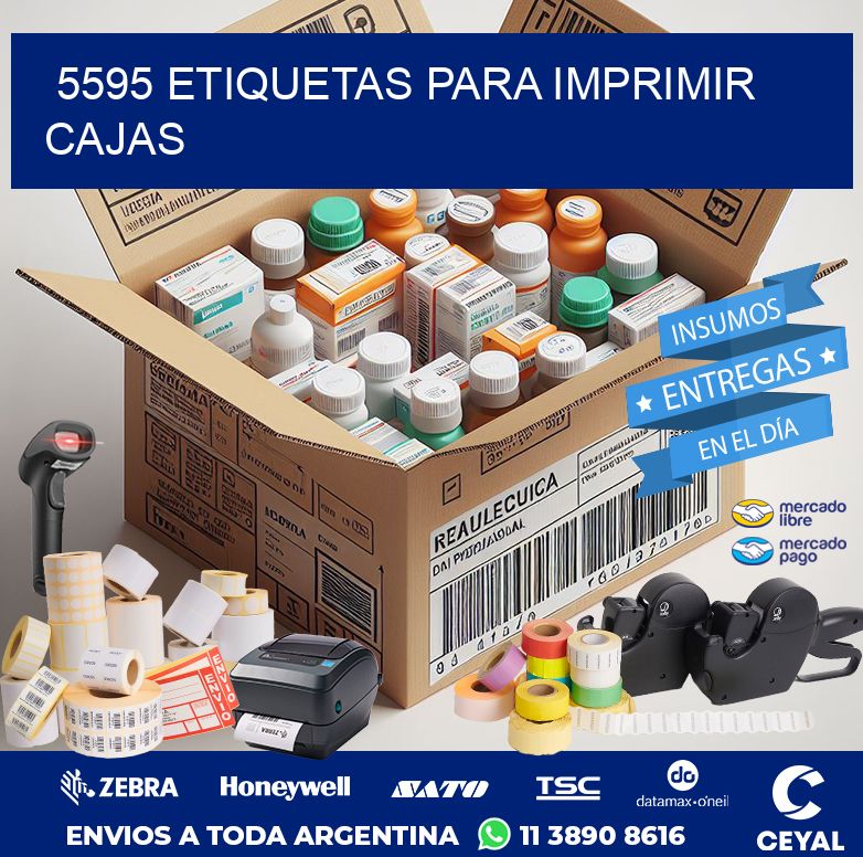 5595 ETIQUETAS PARA IMPRIMIR CAJAS