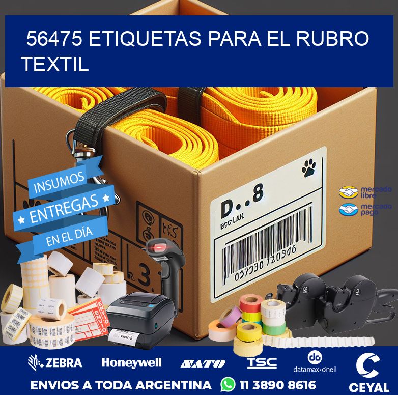 56475 ETIQUETAS PARA EL RUBRO TEXTIL