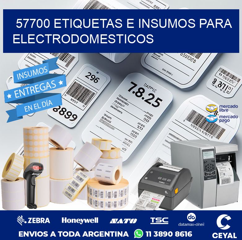 57700 ETIQUETAS E INSUMOS PARA ELECTRODOMESTICOS