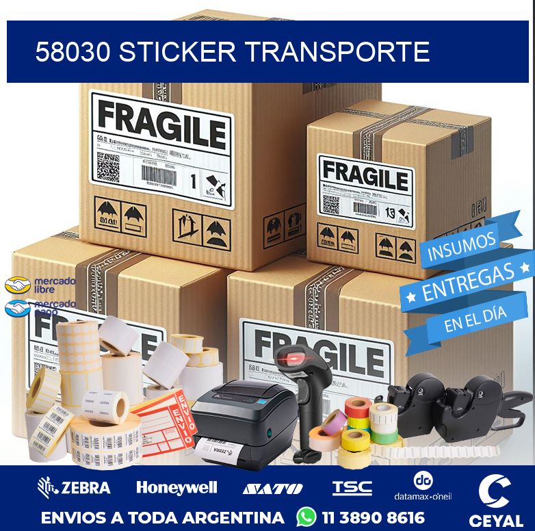 58030 STICKER TRANSPORTE