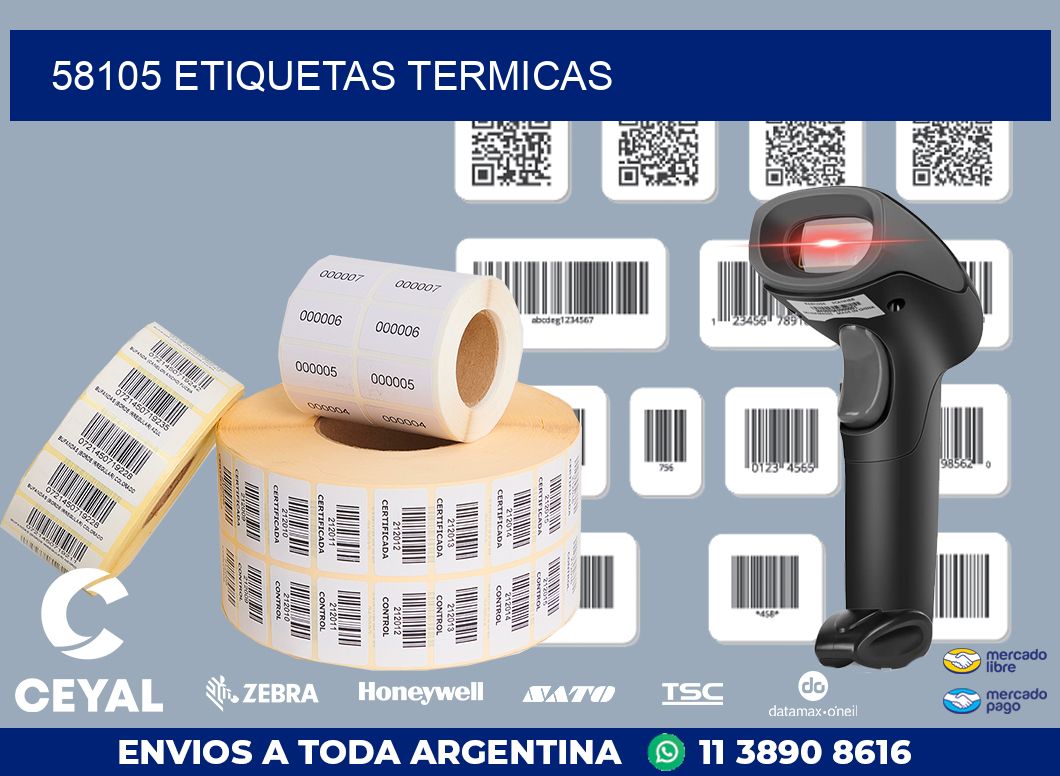 58105 ETIQUETAS TERMICAS