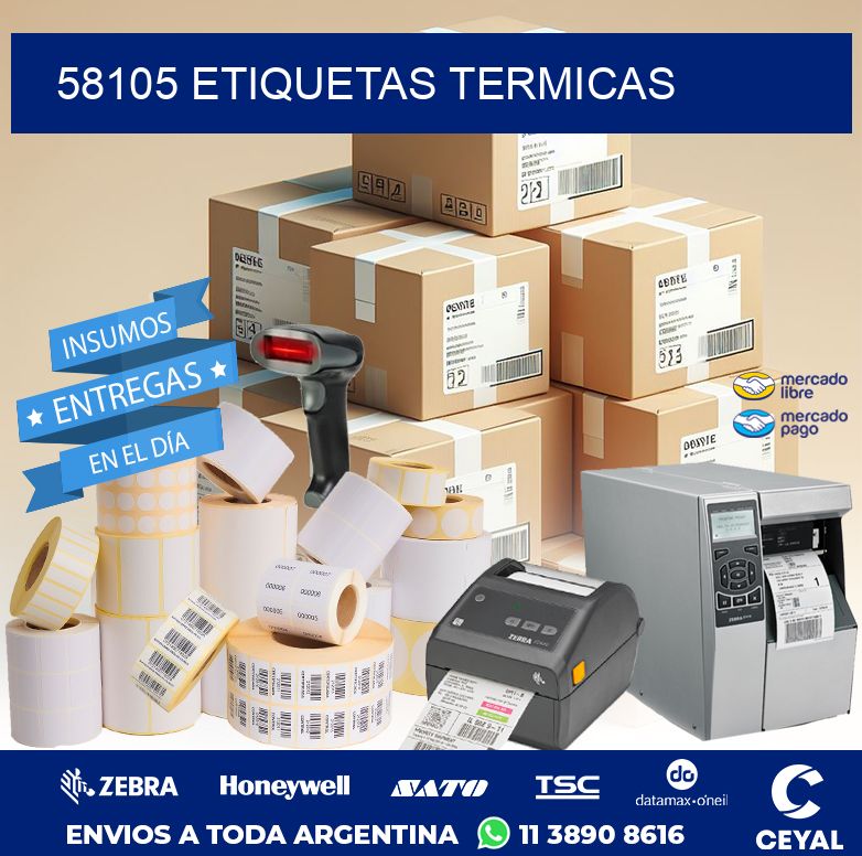 58105 ETIQUETAS TERMICAS