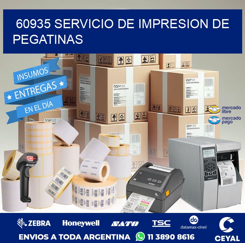 60935 SERVICIO DE IMPRESION DE PEGATINAS