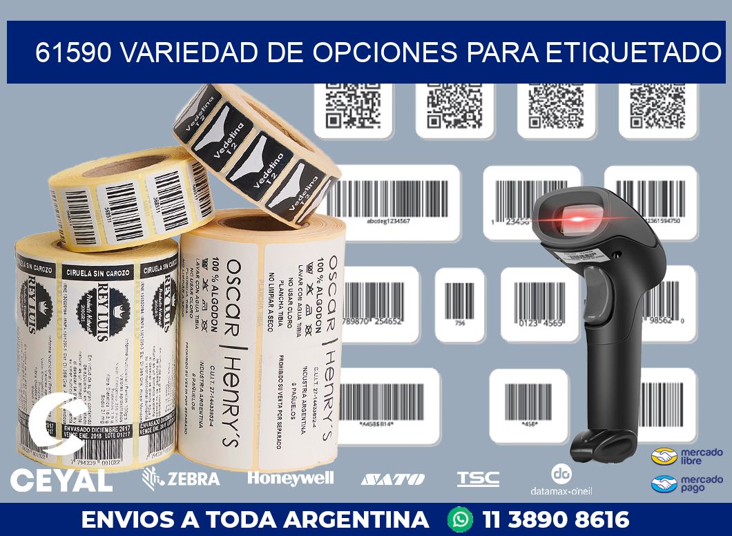 61590 VARIEDAD DE OPCIONES PARA ETIQUETADO