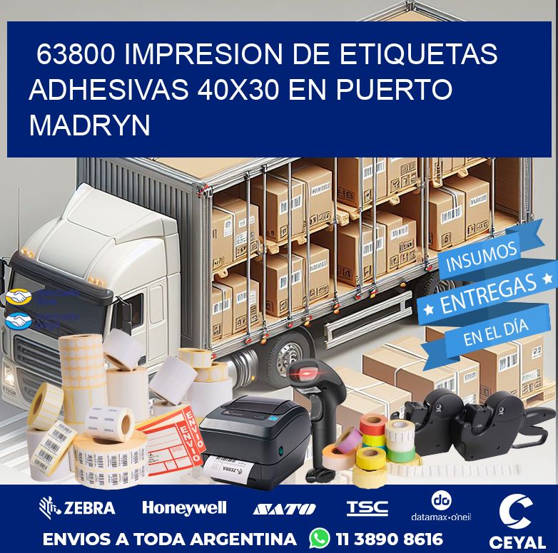 63800 IMPRESION DE ETIQUETAS ADHESIVAS 40X30 EN PUERTO MADRYN